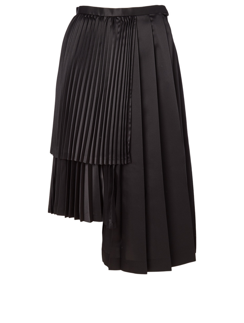 Satin Pleated Skirt