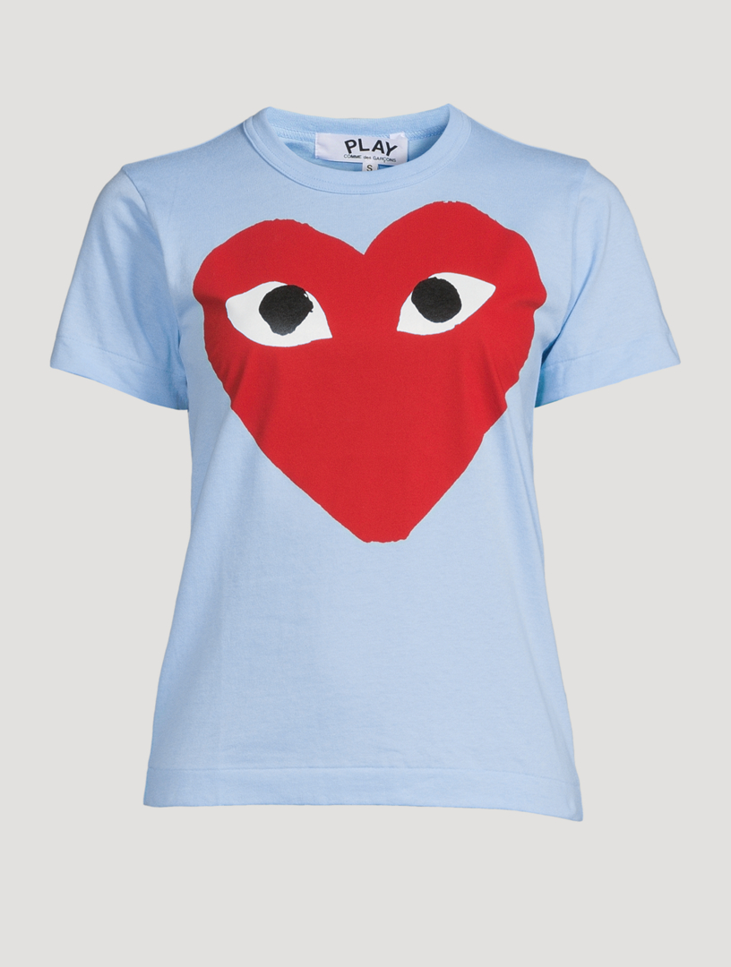 Cdg big 2025 heart t shirt