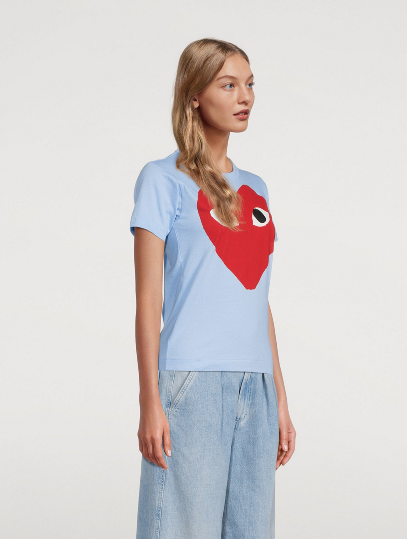 Cotton T-Shirt With Big Heart