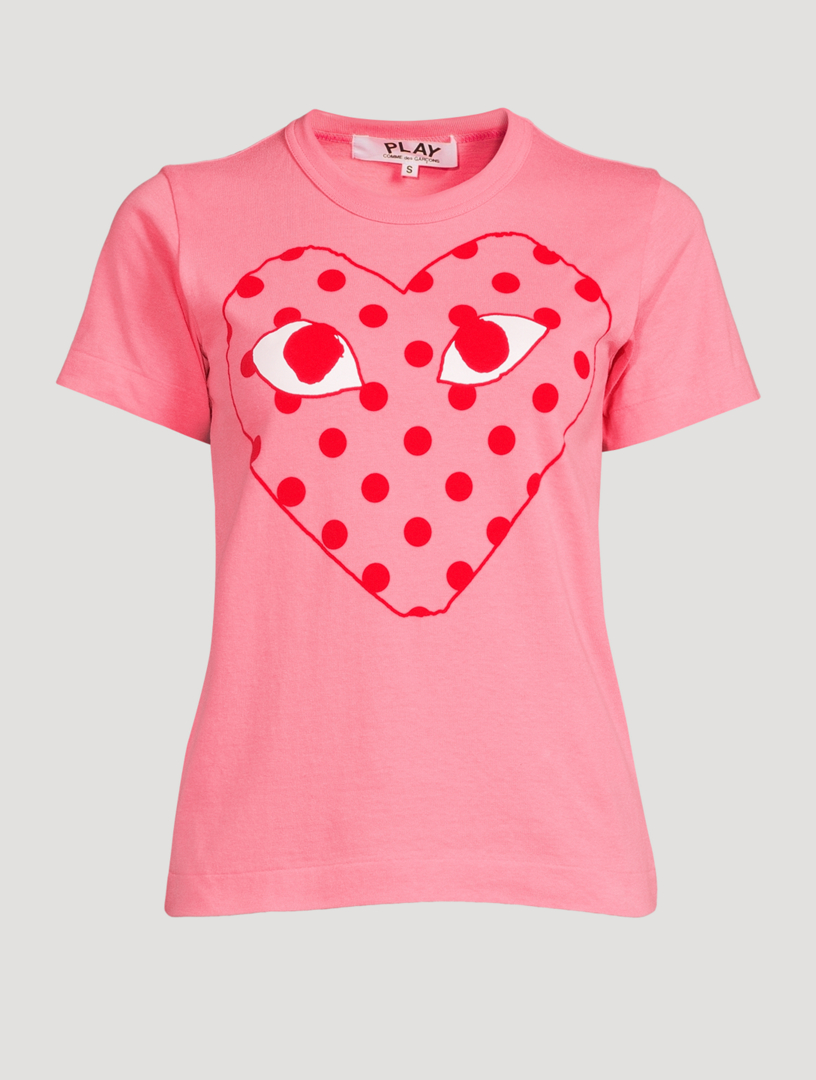 Pink polka best sale dot t shirt