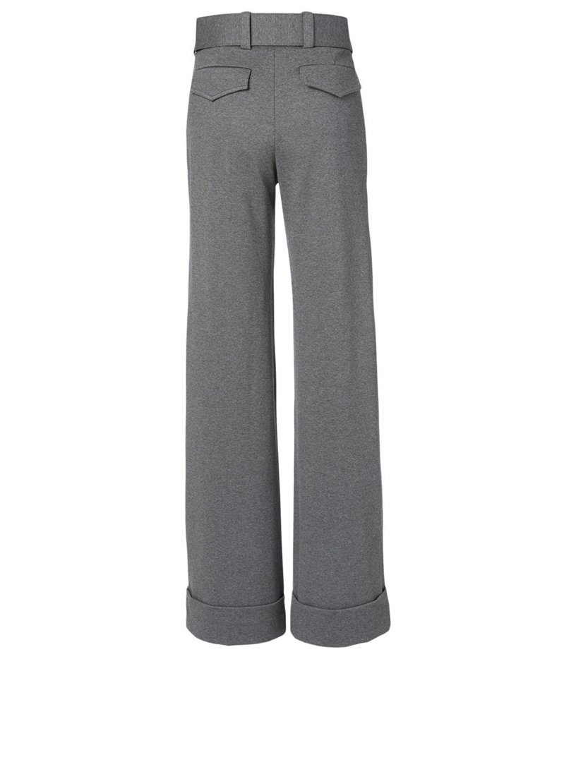 Jersey Pants With Belt
