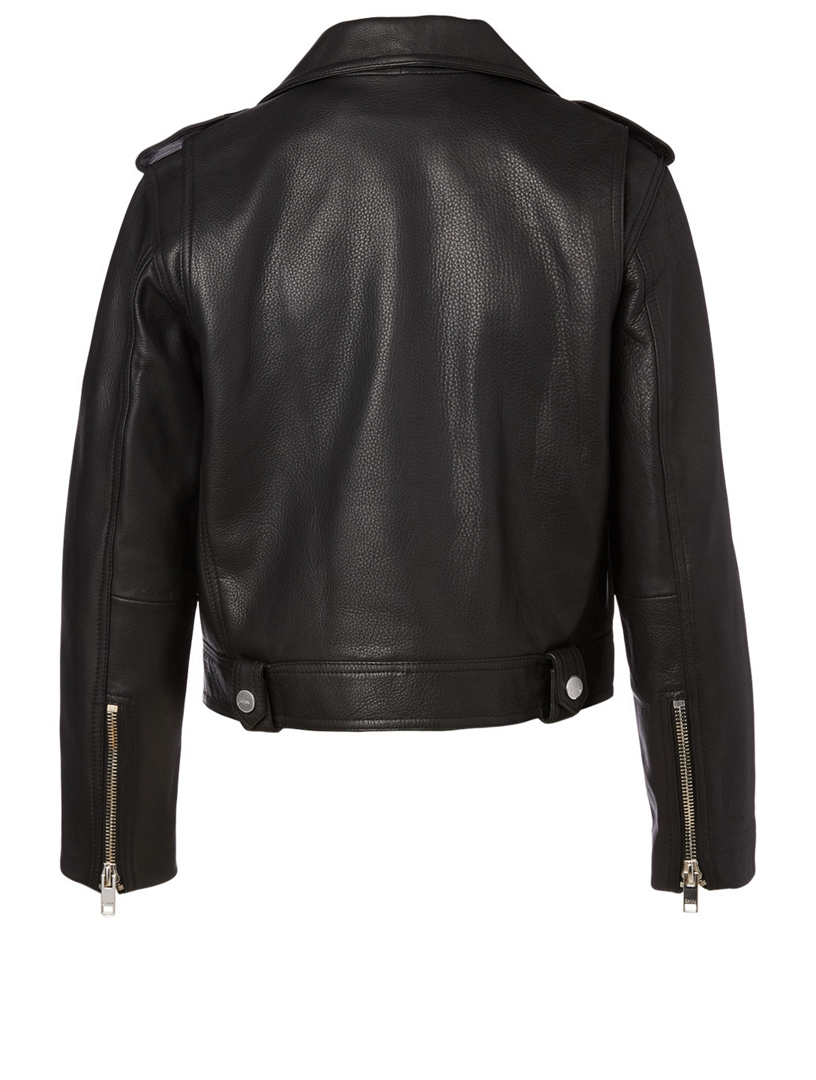 Ganni leather jacket best sale