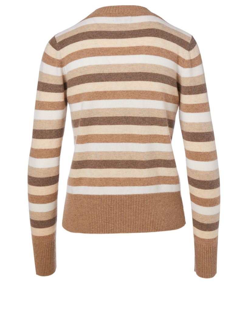 Cashmere Cardigan Striped Print