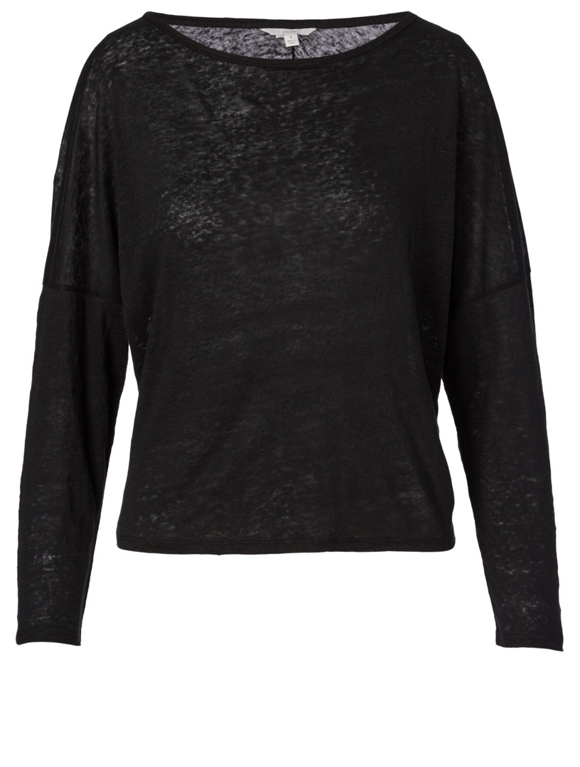 Darlina Linen Long-Sleeve T-Shirt