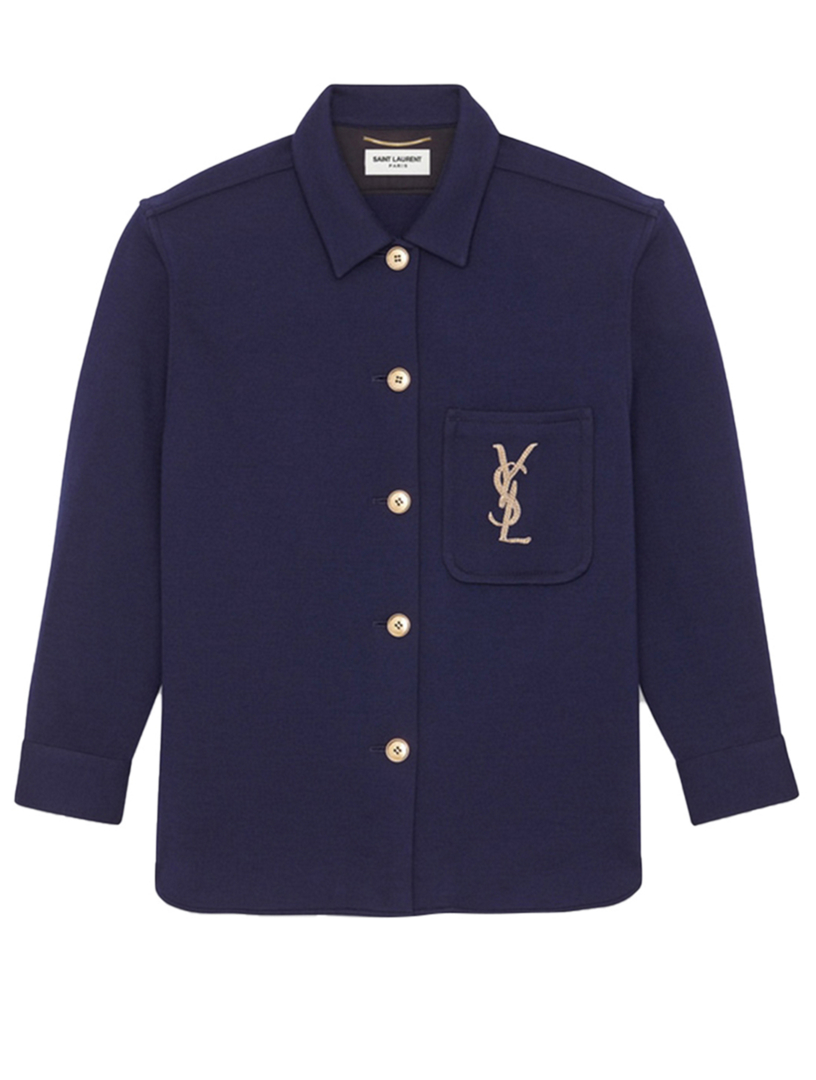 YSL Overshirt Jersey Navy