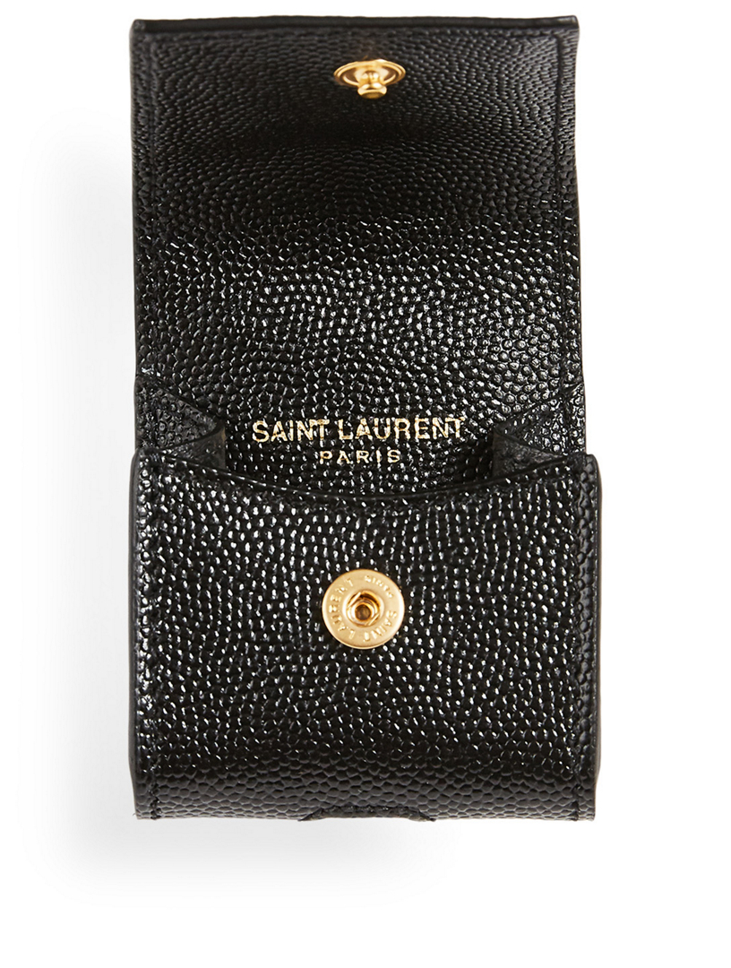 SAINT LAURENT YSL Monogram Leather Airpods Case | Holt Renfrew