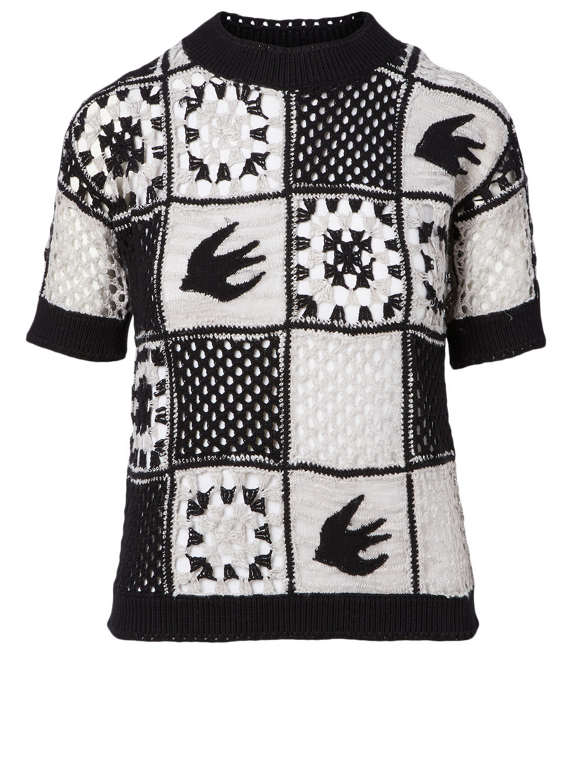 Kaio Patchwork Crochet Sweater