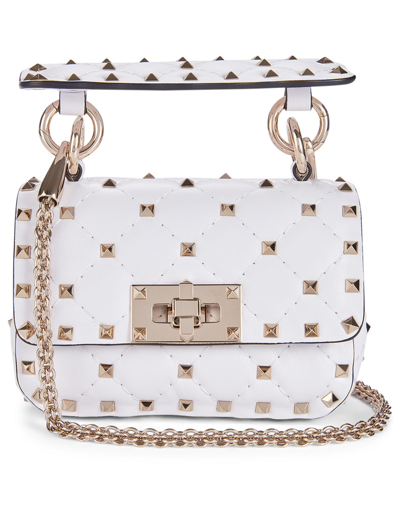 VALENTINO GARAVANI Rockstud Spike Leather Chain Bag | Holt Renfrew