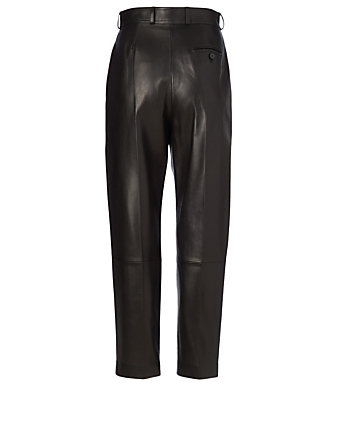 ALEXANDER MCQUEEN Leather Peg Pants | Holt Renfrew