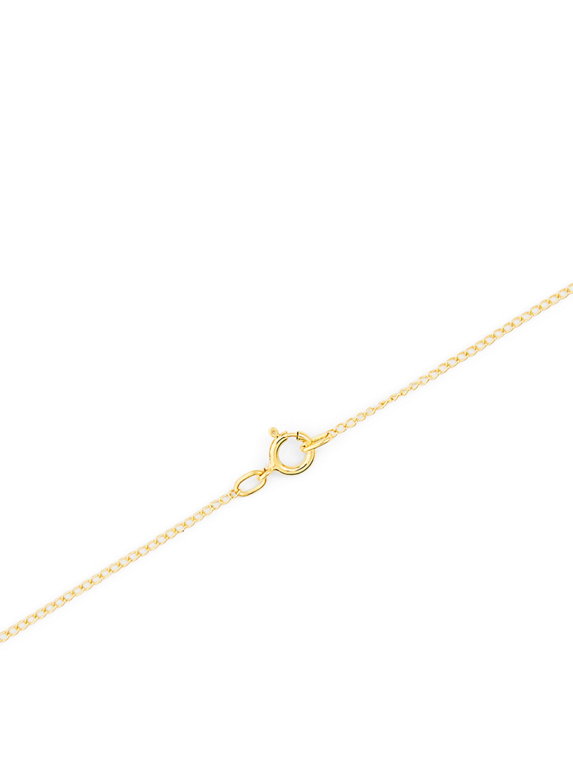 Pomegranate Vine 10K Gold Pendant Necklace - 18" Chain