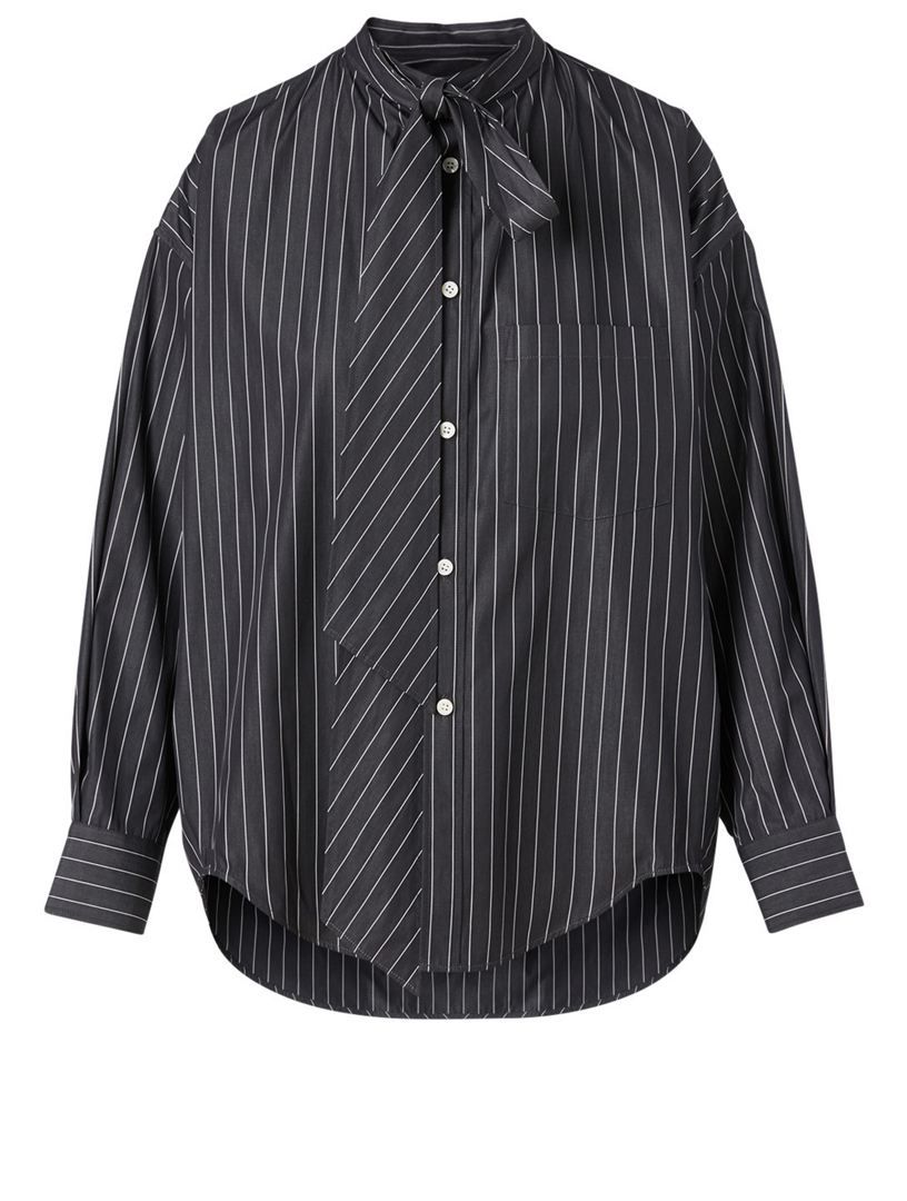 BALENCIAGA New Swing Shirt In Striped Print Holt Renfrew