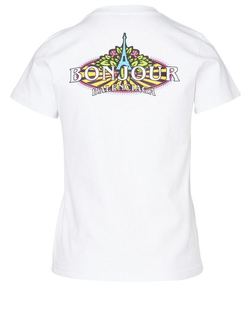 BALENCIAGA Bonjour Cotton T-Shirt | Holt Renfrew