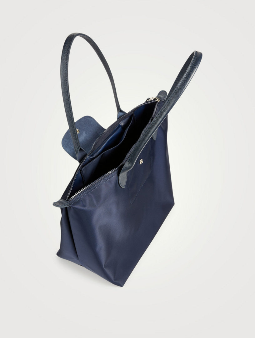 Longchamp 'Large Le Pliage Neo' Nylon Tote Shoulder Bag, Navy