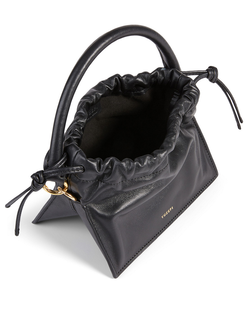 YUZEFI Mini Bom Leather Top Handle Bag Holt Renfrew