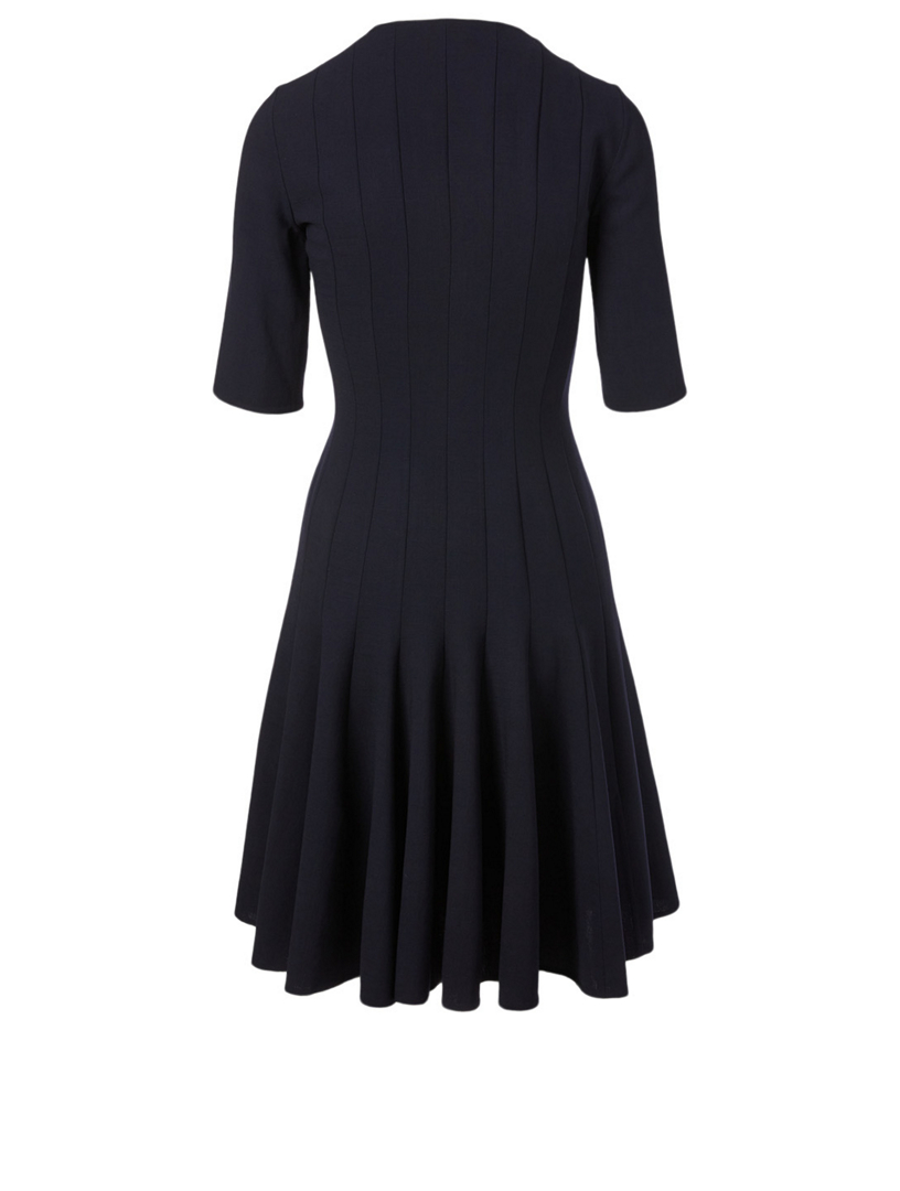 Wool Roundneck A-Line Dress