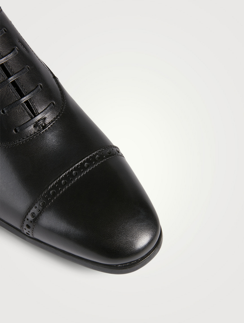 Riley Leather Brogue Oxford Shoes