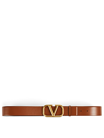 VLOGO Wide Reversible Leather Belt