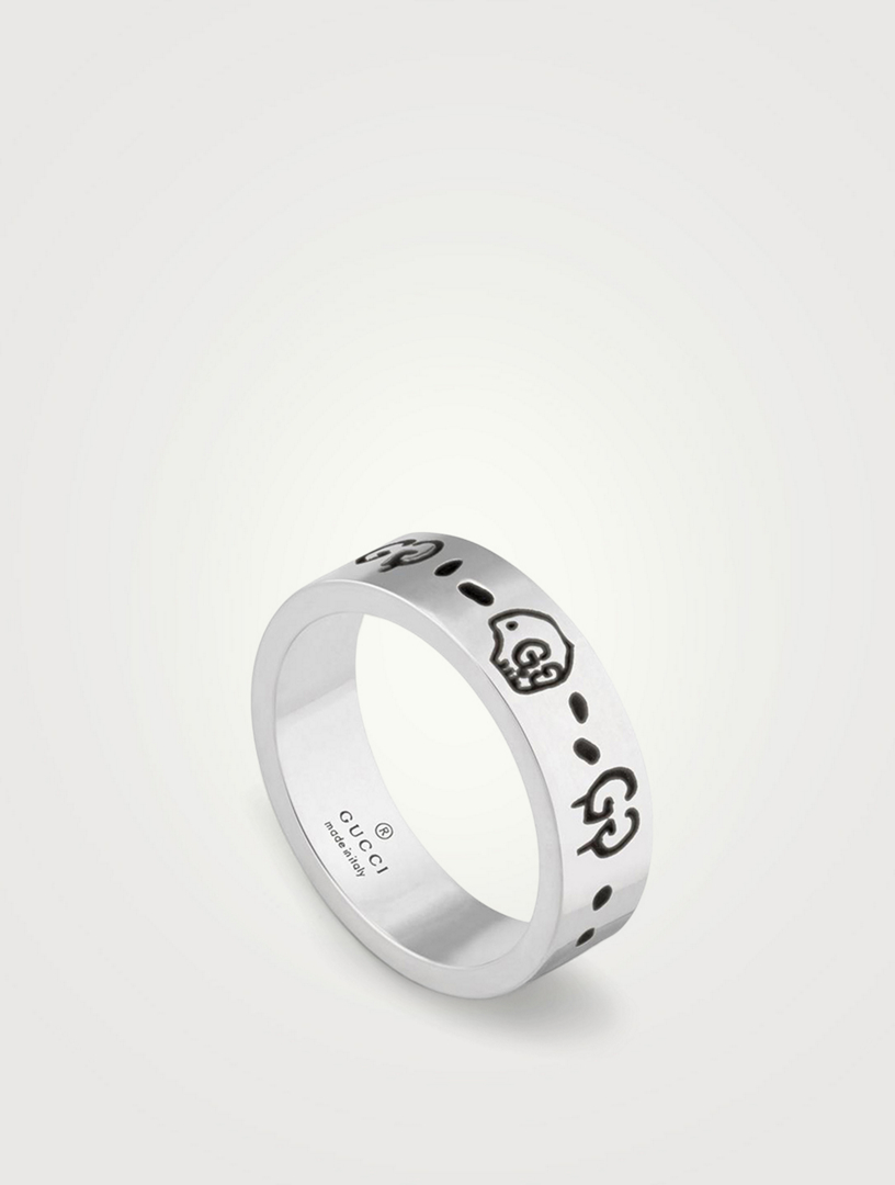 GucciGhost Sterling Silver Ring