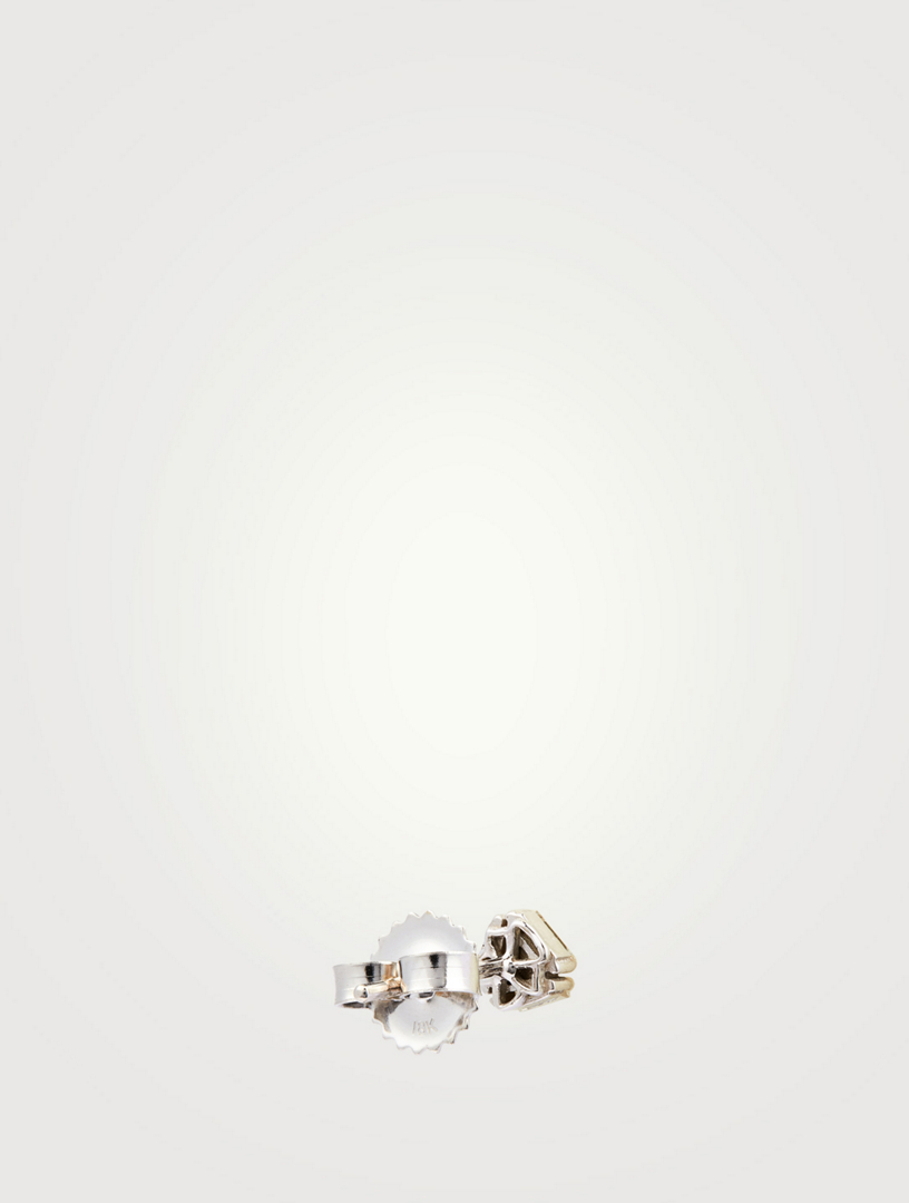Fireworks 18K Gold Triangle Earrings With Diamonds
