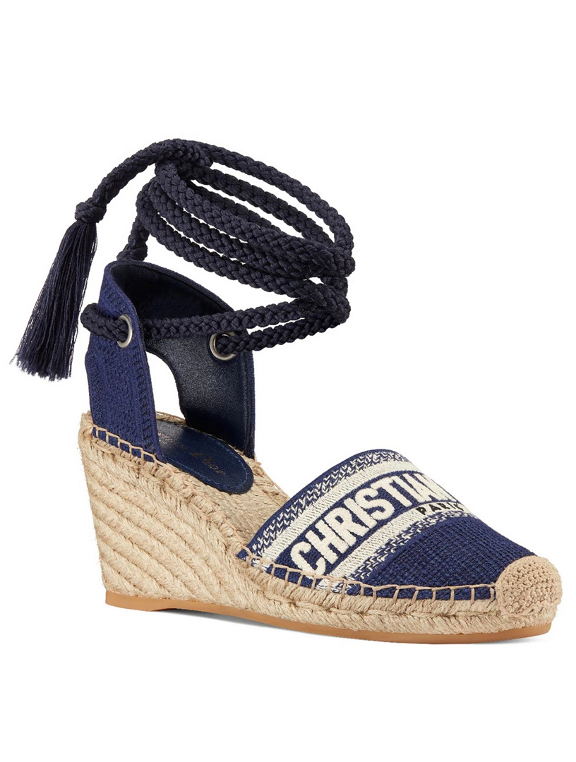 Dior wedge espadrilles hot sale