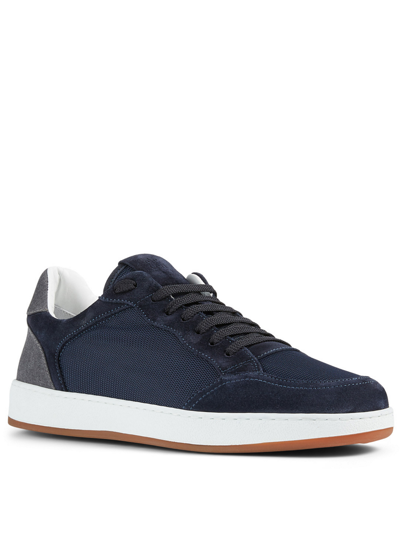 Mesh And Suede Sneakers
