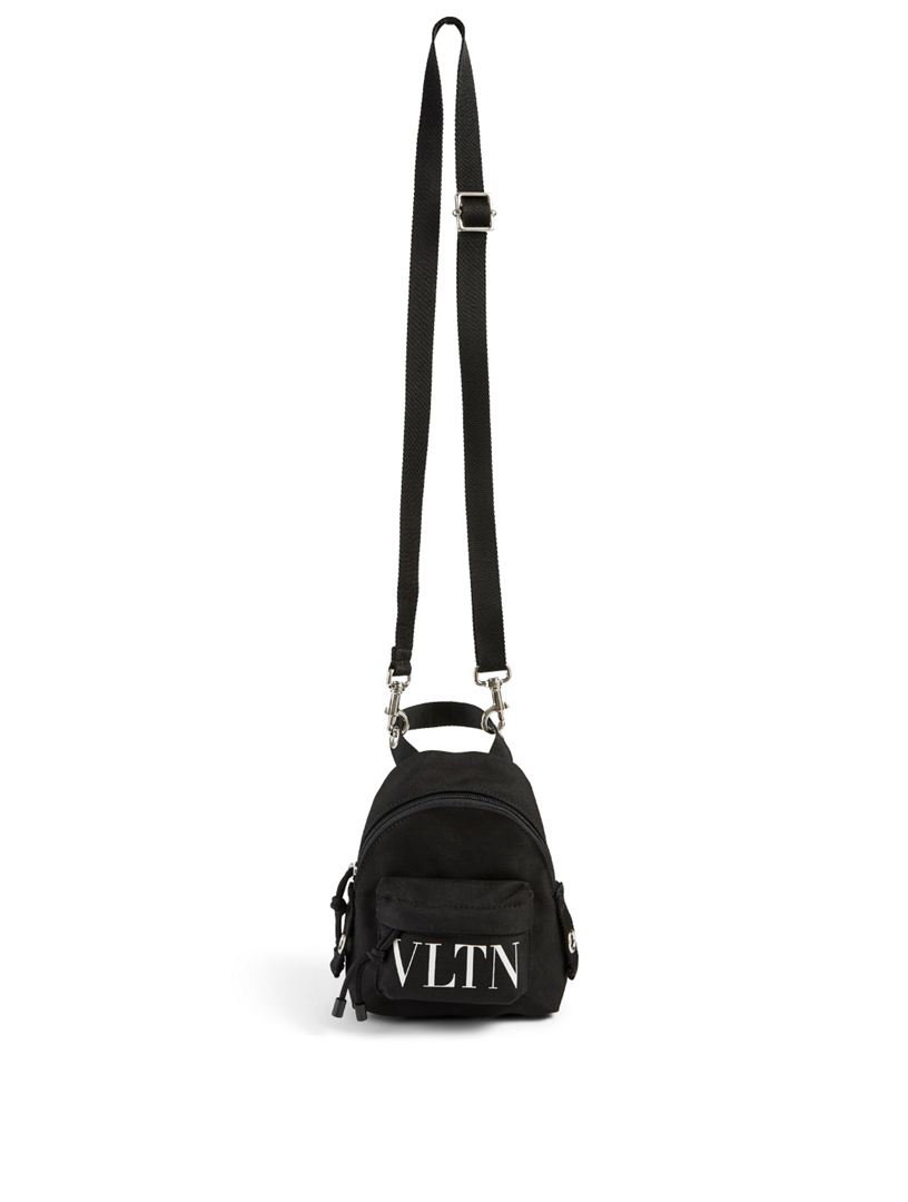 Mini VLTN Nylon Crossbody Backpack