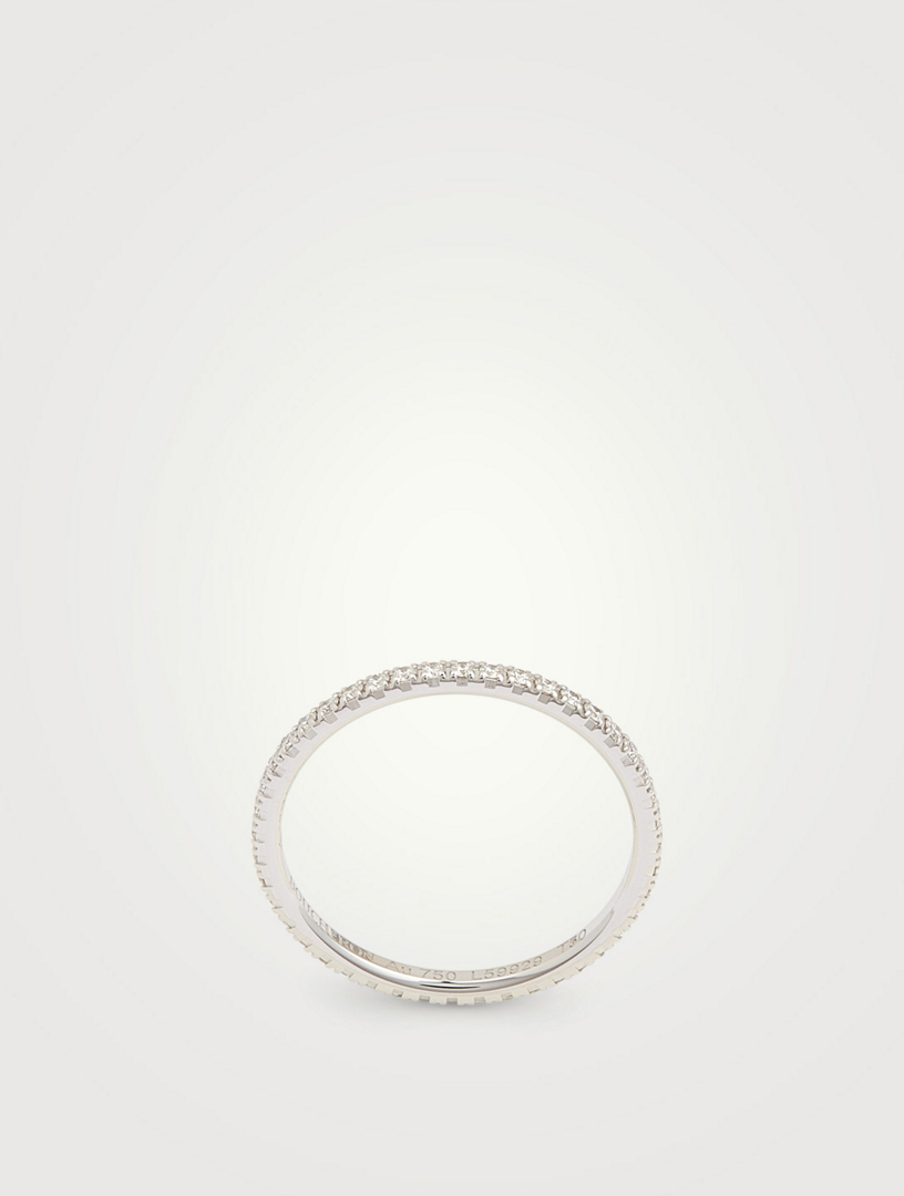 Epure White Gold Wedding Band With Diamonds