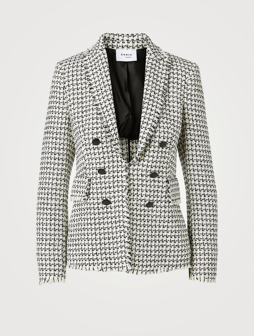 Tweed Double-Breasted Blazer