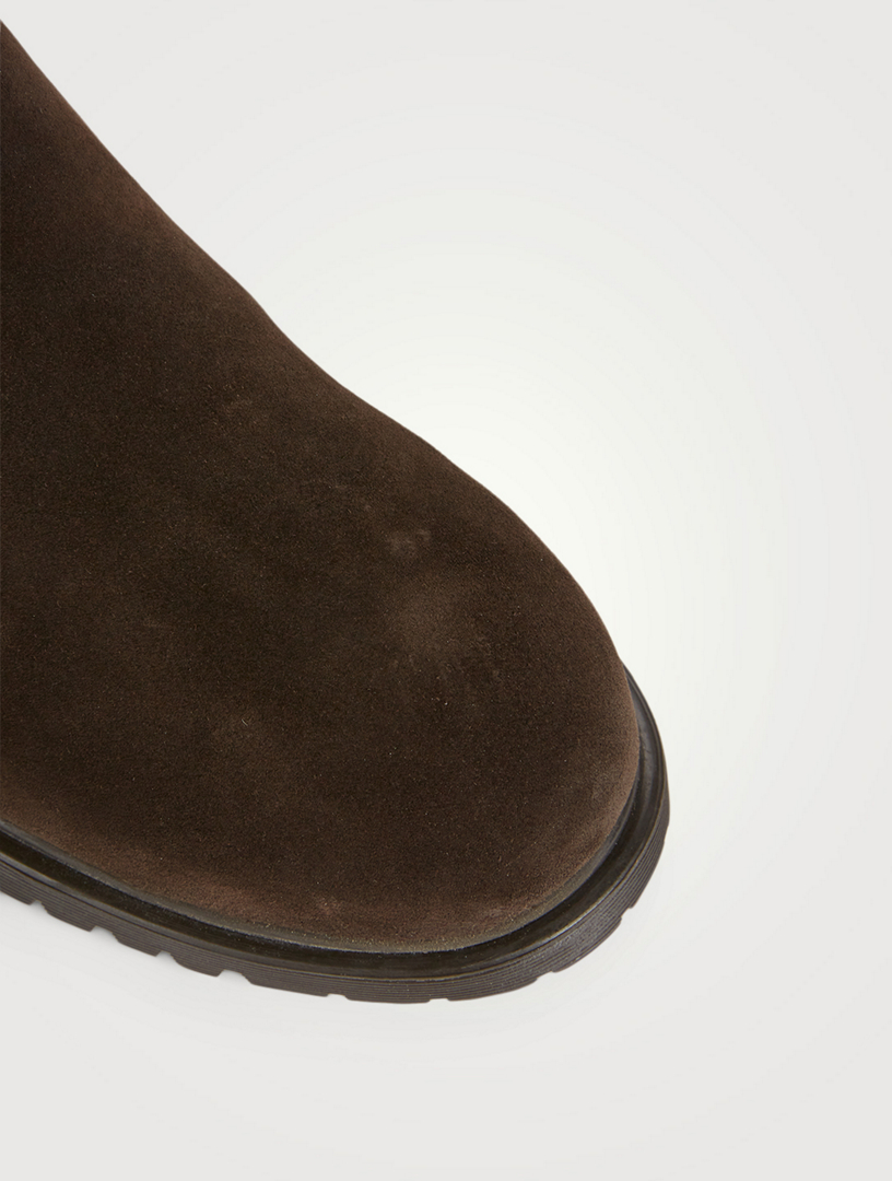 Holden Suede And Shearling Ankle Boots