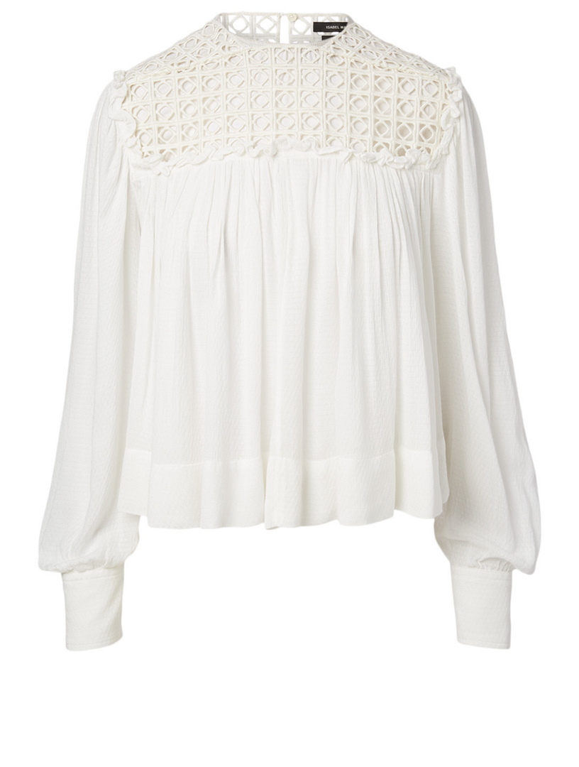 ISABEL MARANT Dakeria Frilly Blouse | Holt Renfrew