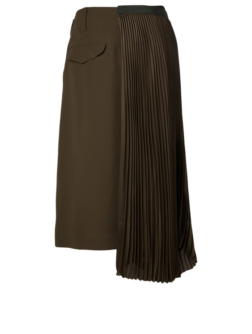 Pleated Midi Skirt