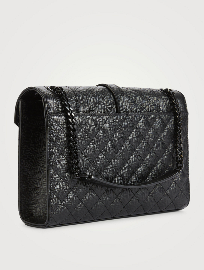 SAINT LAURENT Medium YSL Monogram Leather Envelope Chain Bag | Holt Renfrew