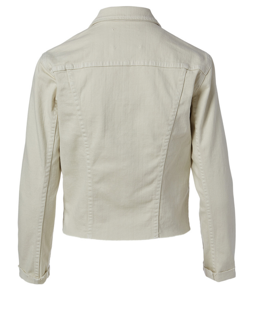 Janelle Denim Jacket With Raw Hem