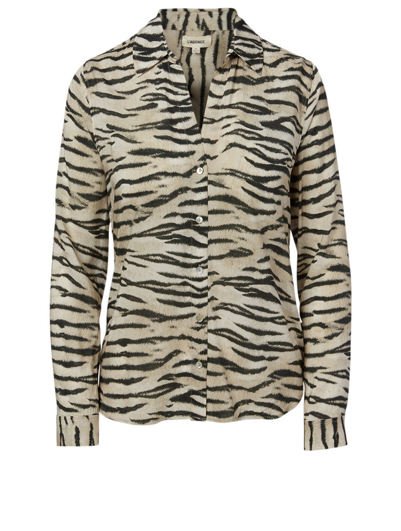 Holly Blouse Tiger Print