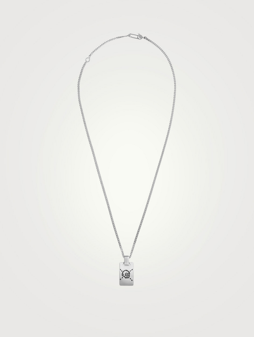 Gucci ghost necklace on sale men