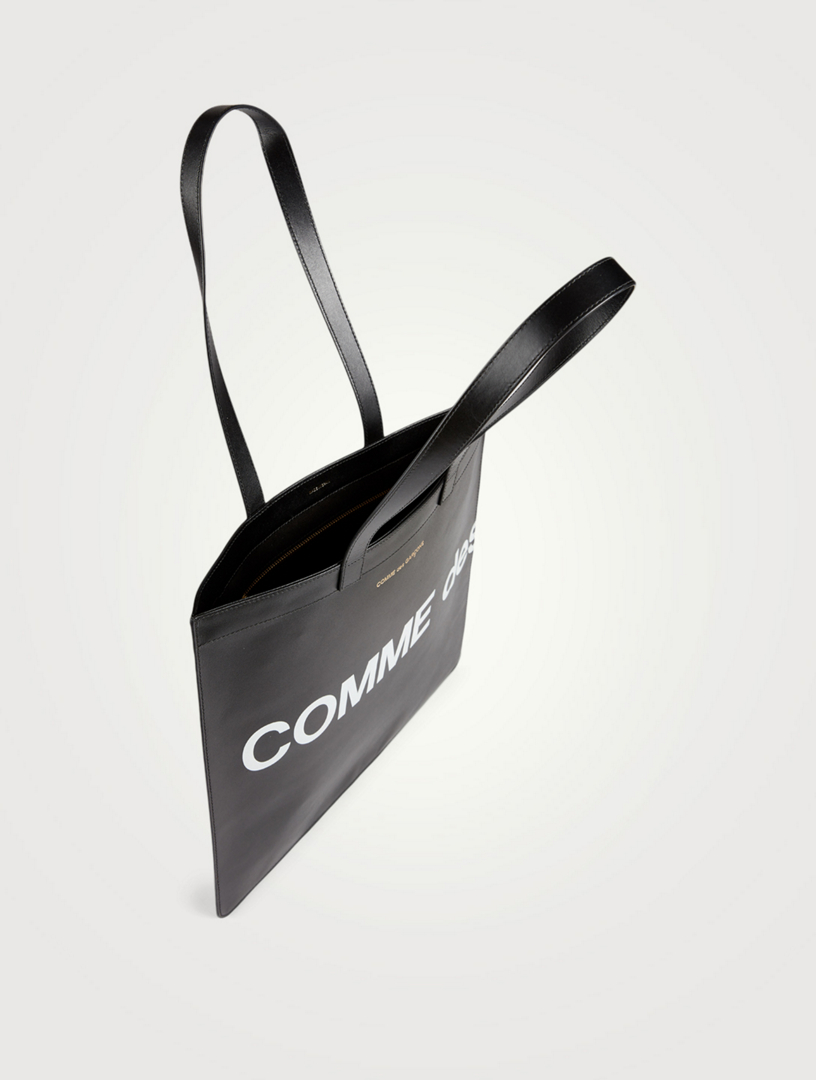 COMME DES GARÇONS WALLETS Huge Logo Leather Tote Bag | Holt Renfrew