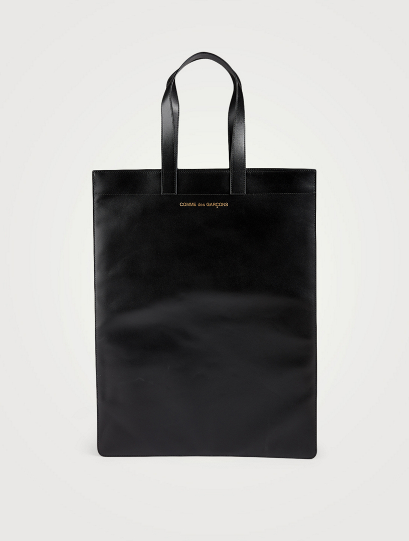 COMME DES GARÇONS WALLETS Mini Logo Leather Tote Bag | Holt Renfrew