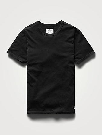 REIGNING CHAMP Pima Cotton Jersey T-Shirt  Black