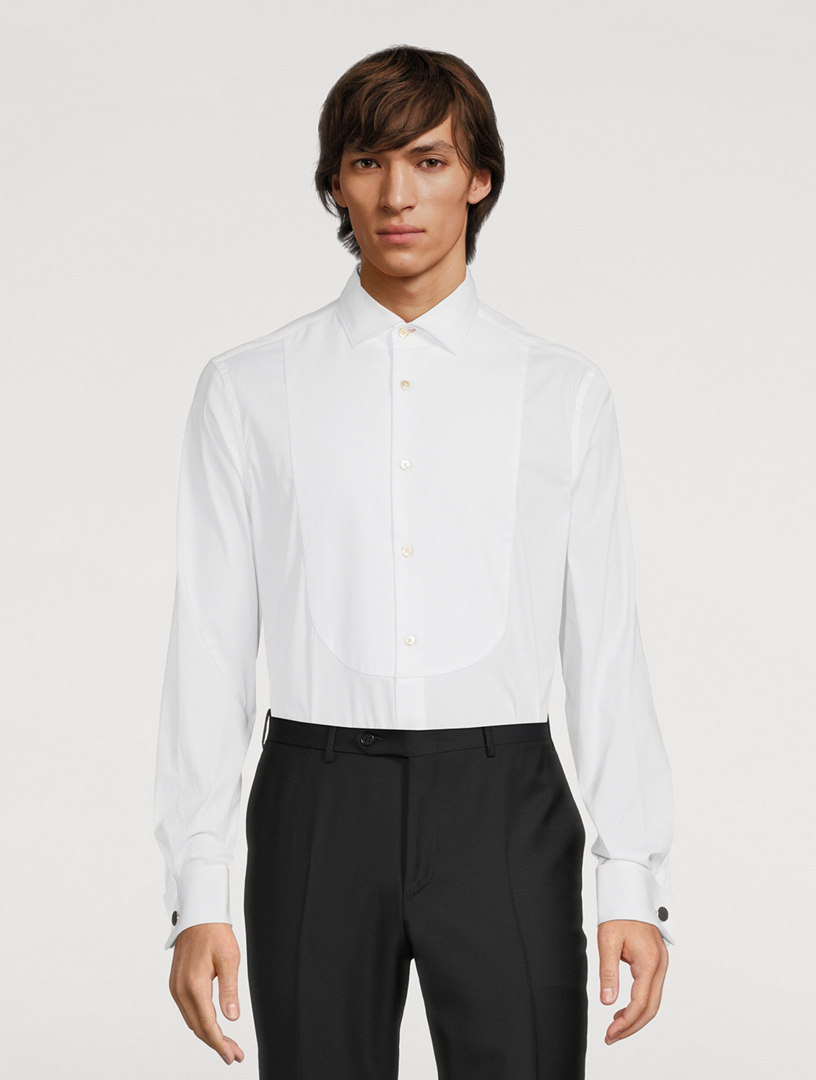 Tailored Evening Shirt With Artist Stripe Cuffs