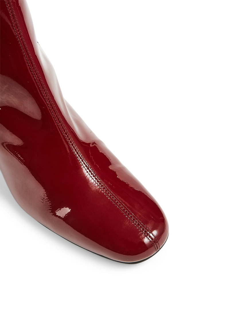 Aquatalia patent leather outlet boots