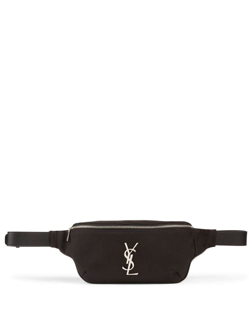 SAINT LAURENT Classic Monogram Canvas And Leather Belt Bag Holt