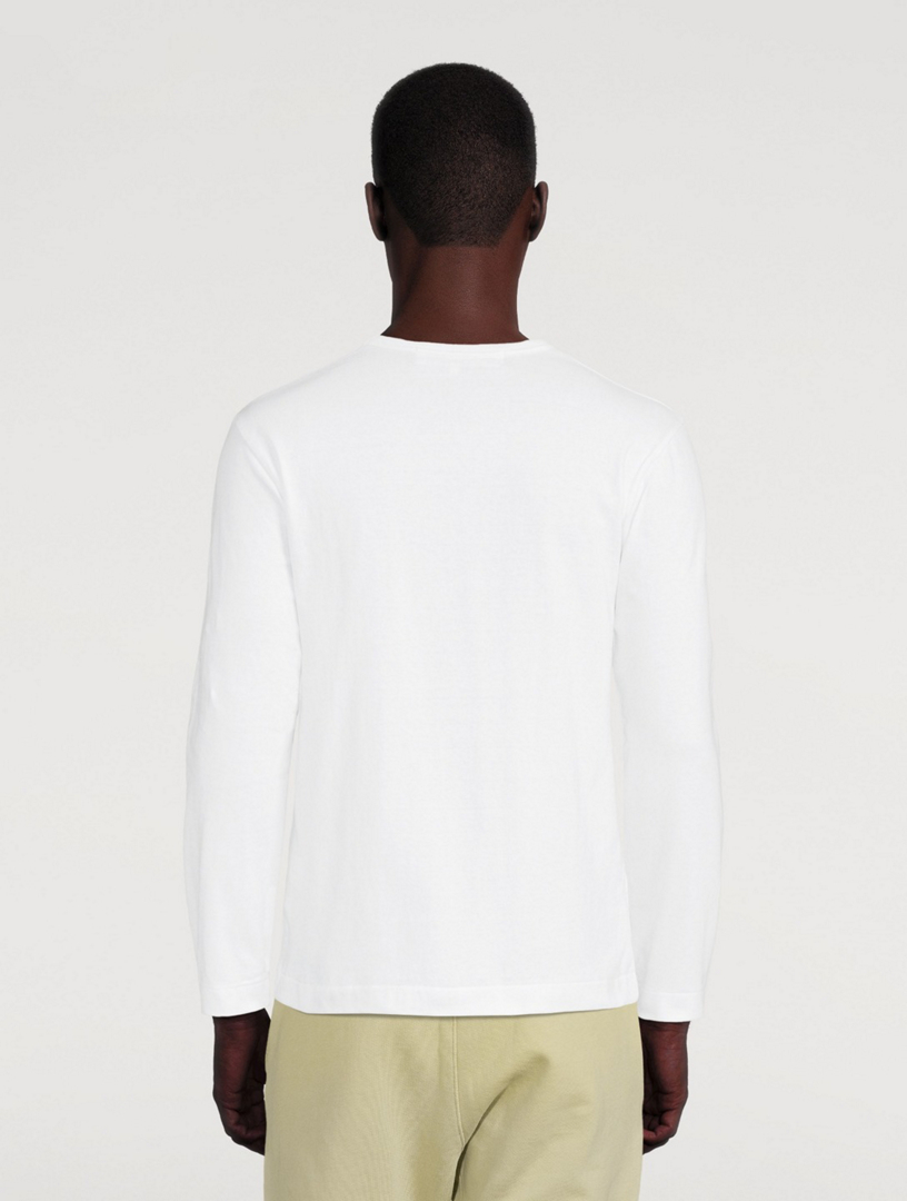 Cotton Long-Sleeve T-Shirt With Multi Logo