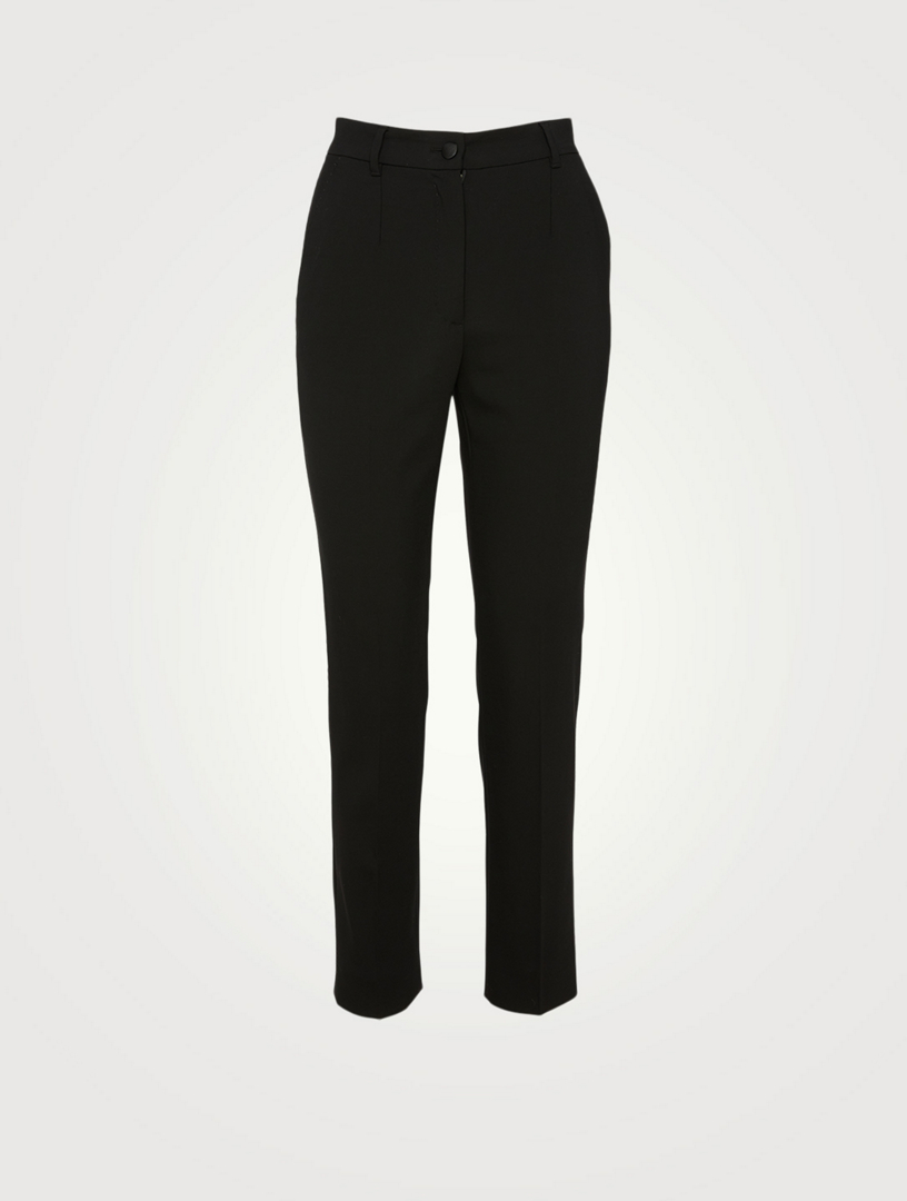 Wool Stretch Slim-Fit Pants