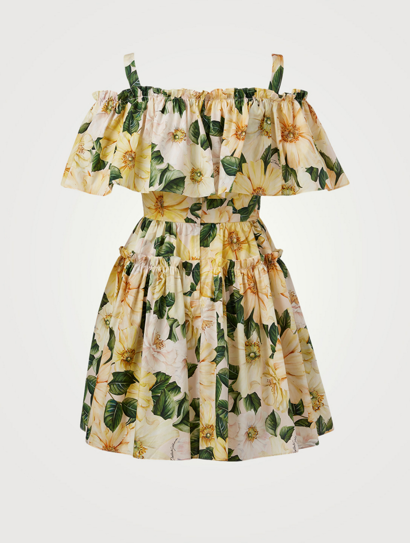 ワンピース DOLCE & GABBANA PRINTED POPLIN MINI DRESS DOLCE & GABBANA Poplin Mini Dress In Floral Print | Holt Renfrew