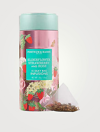 Elderflower, Strawberry & Rose 15 Silky Tea Bag Infusions
