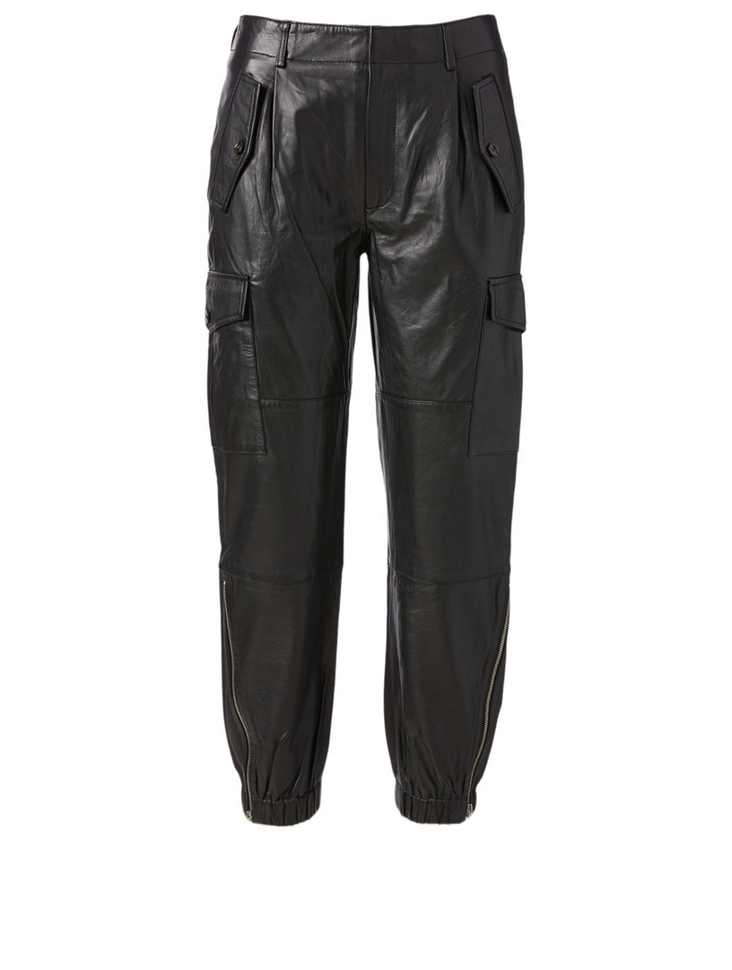 BIRGITTE HERSKIND Dancer Leather Cargo Pants | Holt Renfrew