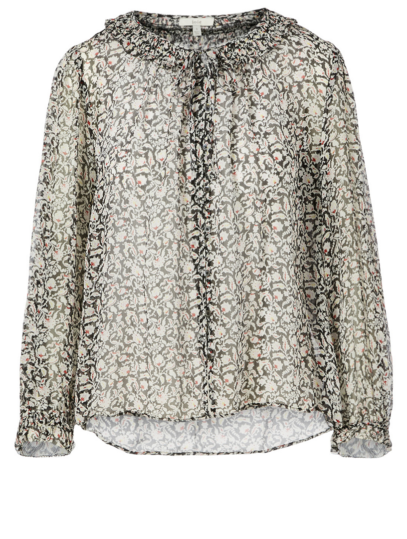 Amissa Silk Printed Top