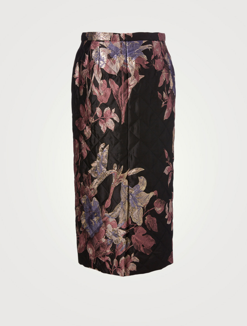 Santo Quilted Midi Skirt