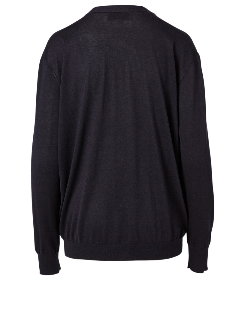 Sayoh Silk And Cotton Cardigan