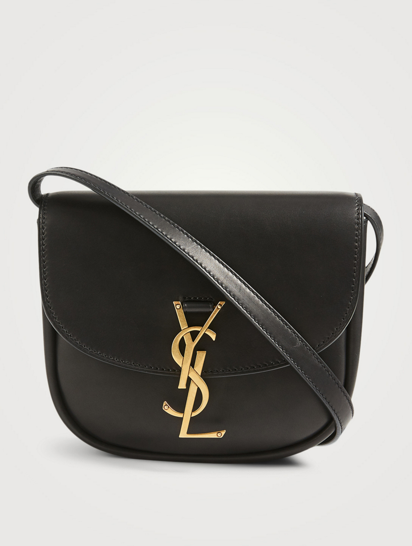 Kaia small YSL-plaque leather cross-body bag